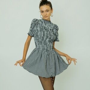 Après Gingham Bubble Dress - AU XS US 2